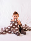 COTTON Spot Bassinet Baby Blanket . Donkey