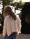 MOHAIR + MERINO Diamond Crop Cardi . Biscotti