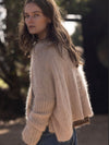 MOHAIR + MERINO Diamond Crop Cardi . Biscotti