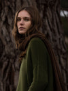 MERINO WOOL Roll Neck Jumper . Seaweed