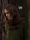 MERINO WOOL Roll Neck Jumper . Seaweed