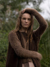 MOHAIR + MERINO Sleeveless Vest . Espresso