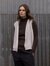 MOHAIR + MERINO Sleeveless Vest . Marshmallow
