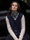 MOHAIR + MERINO Sleeveless Vest . Midnight
