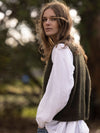 MOHAIR + MERINO Sleeveless Vest . Olive