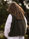 MOHAIR + MERINO Sleeveless Vest . Olive
