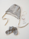 COTTON Baby Knit Tree Beanie + Booties Gift Set