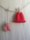 COTTON Baby Knit Beanie + Booties Gift Set