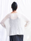MOHAIR Lace Trim Cardigan . Froth
